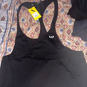 Two brand new Men black stringer  with tags MyProtein